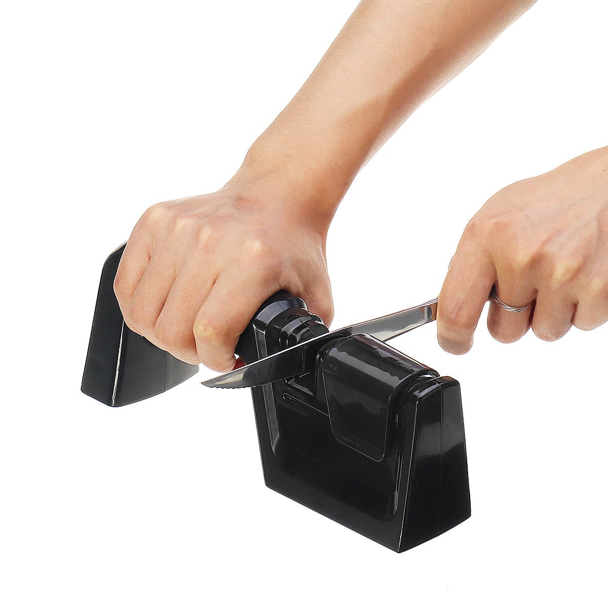 Ceramic Knife Sharpener Three Stage Sharpening Stone for Knife Scissors Kitchen Tool