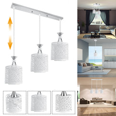 Modren Dining Room Adjustable Loft Glass Ceiling Light Lamp Shade Pendant Light Without Bulb