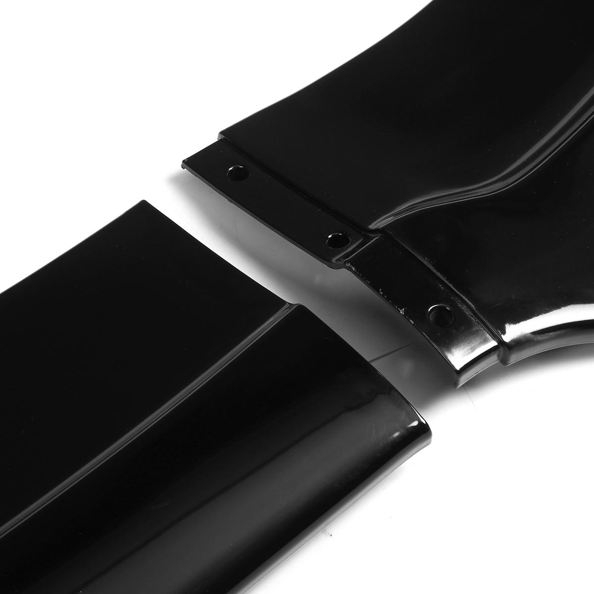 3X Gloss Black Front Bumper Lip Spoiler Splitter Protector