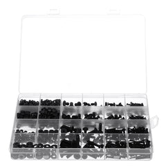 1060Pcs M2 M3 M4 M5 Socket Cap Flat Button Head Bolt Screws Hex Nut Washer Set
