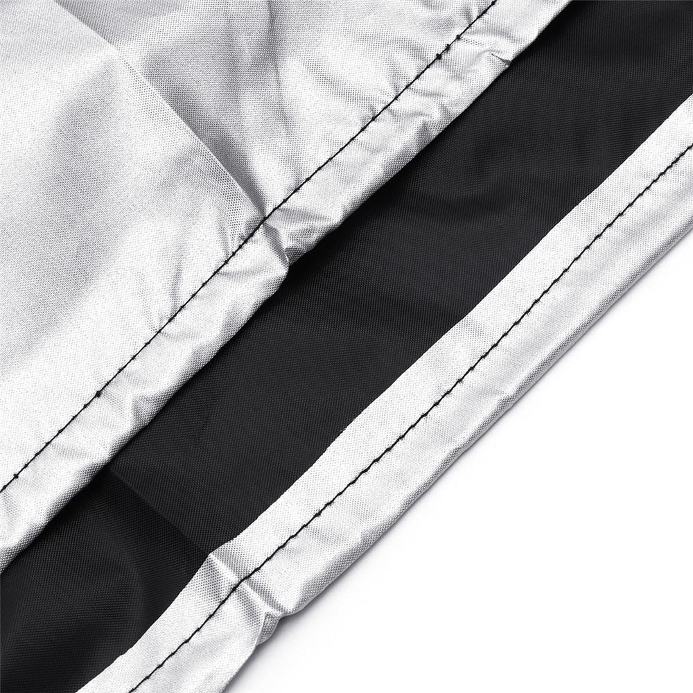 280x280x80cm 210D Polyester Anti-Dust Sofa Barbecue Stove Furniture Waterproof Cover Black/Silver