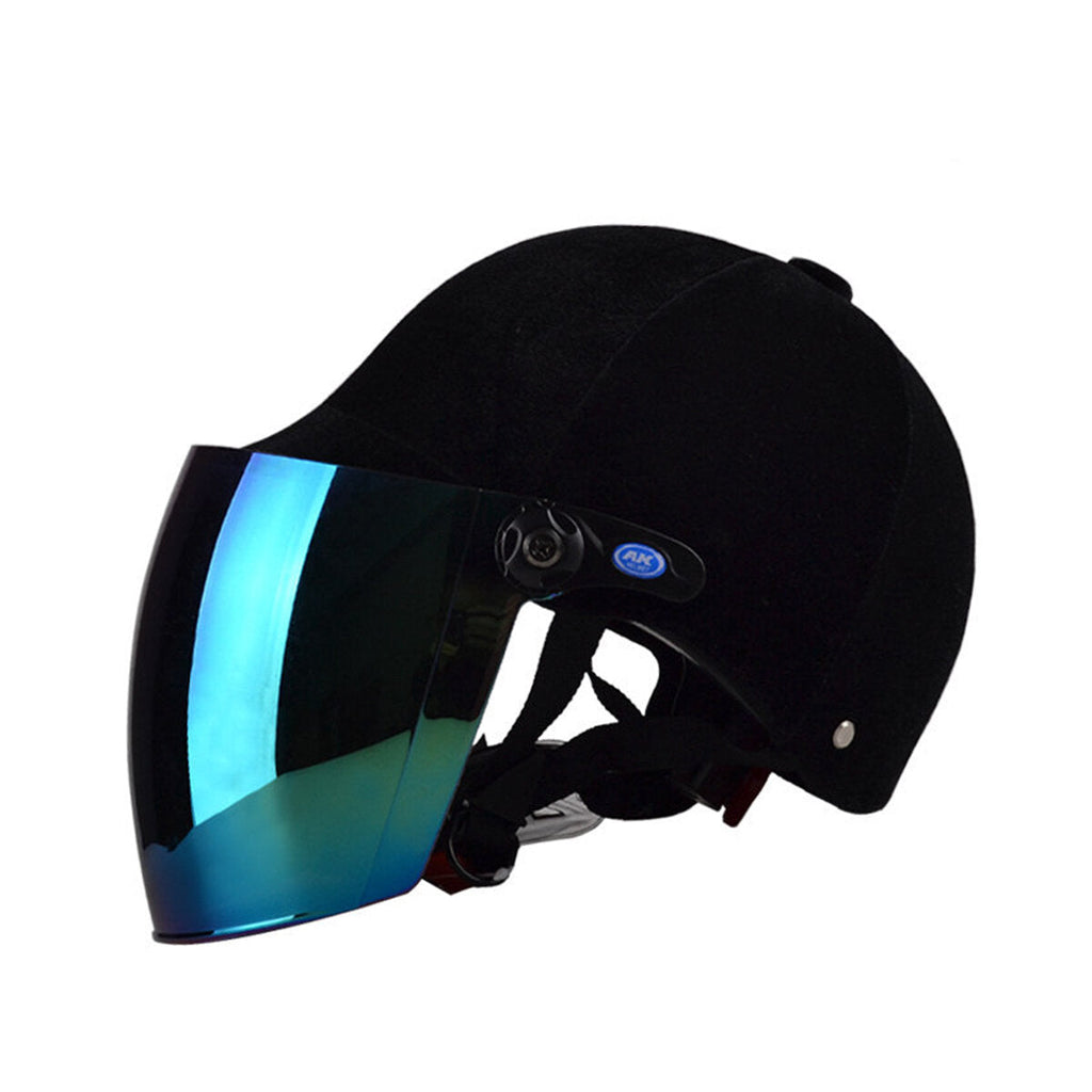 Breathable Riding Helmet With Lenses Motorcycle Biker Goggles Windshield Protector Adjustable Outdoor Cycling Biking Helmets