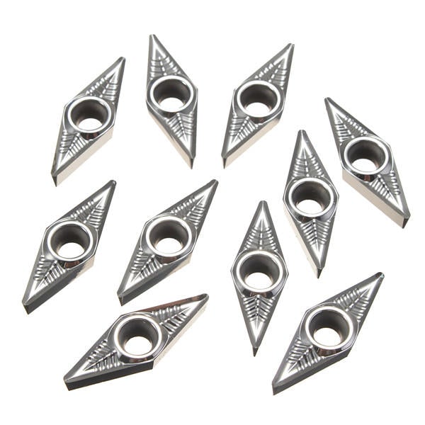 10pcs Carbide Inserts Lathe Tool for Aluminum