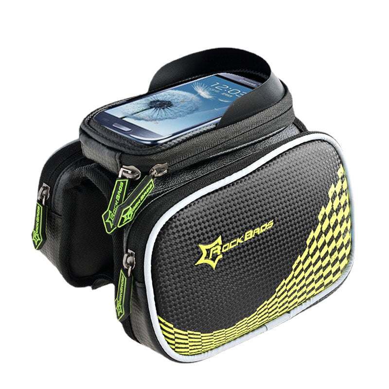 Bicycle Front Tube Bag Pannier Smartphone Bag Saddle Bag