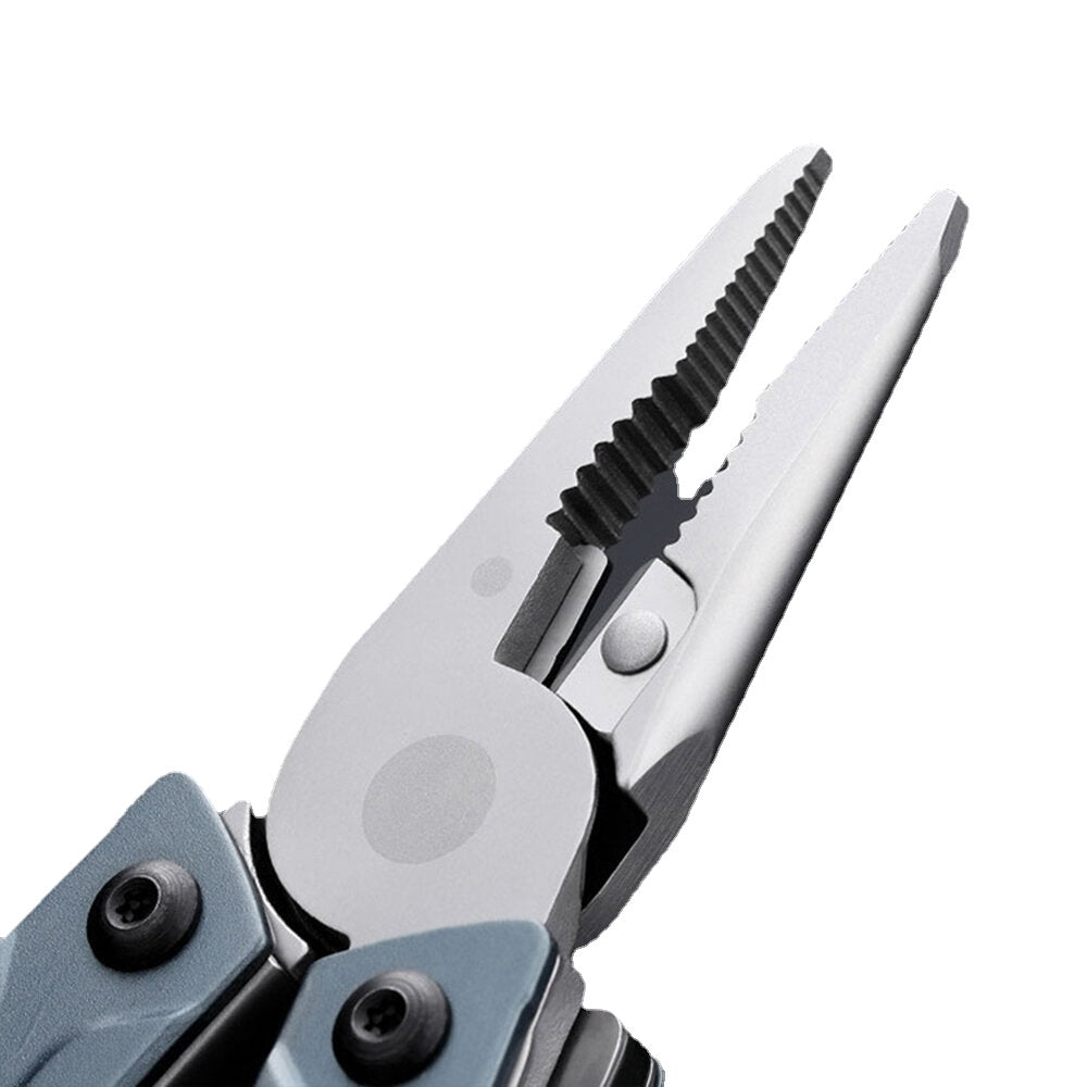 15 In 1 Stainless Steel Multifunction Pliers With 15 PCS Screw Driver Heads Multifunctional Portable EDC Folding Knifes Tool