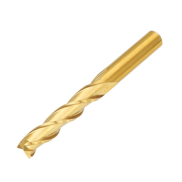 6mm Shank 3 Flute End Mill Cutter Titanium Coated CNC Cutting Tool
