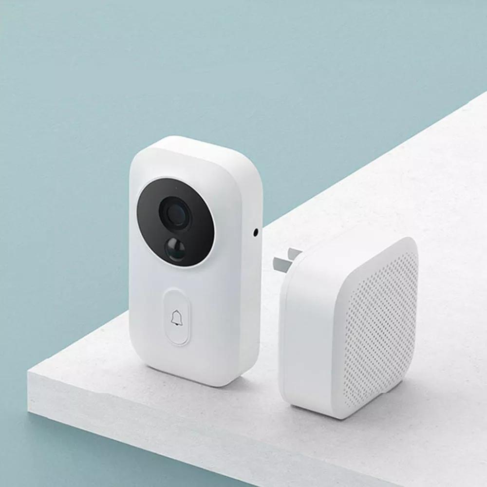 Smart AI Face Identification 720P Video Doorbell Set with Doorbell Receiver 4 LED IR Night Vision Motion-Detection Doorbell SMS Intercom