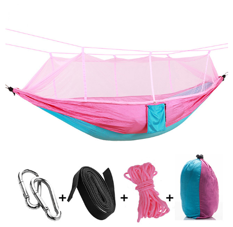 Ultralight Parachute Hammock Hunting Mosquito Net Double Person Sleeping Bed Garden Outdoor Camping Portable Hammock