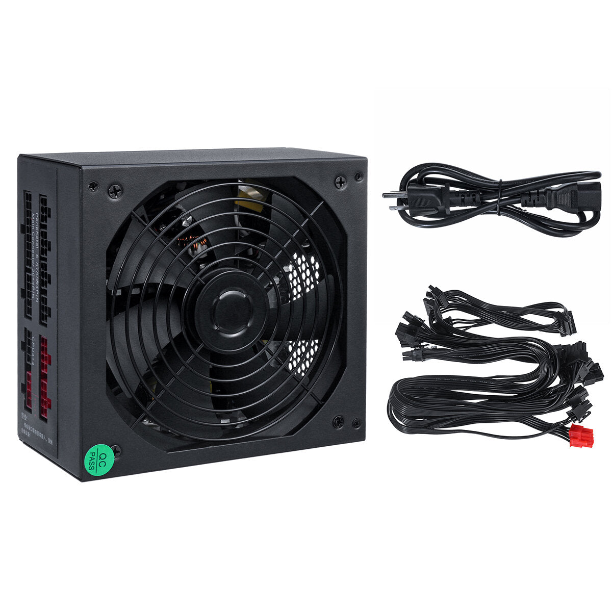 750W Full Module Power Supply 110-230V 14cm Fan 24 Pin PCI SATA 12V EU Plug Computer Power Supply