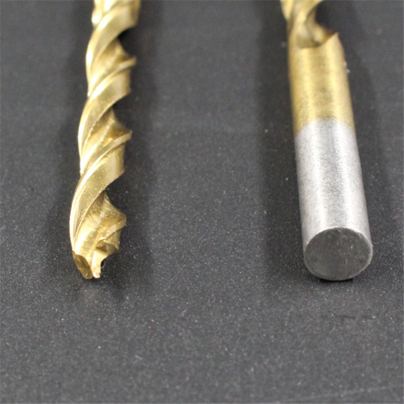 8Pcs 3-10mm Titanium Plating Brad Point Drill Bits Set Wood Twist Drill Bits