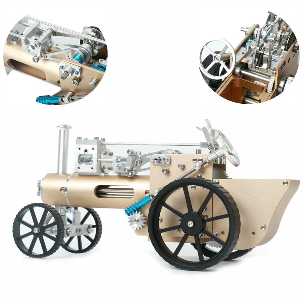 Steam Car Model Stirling Engine Full Metal Model Toy Collection Gift Decor