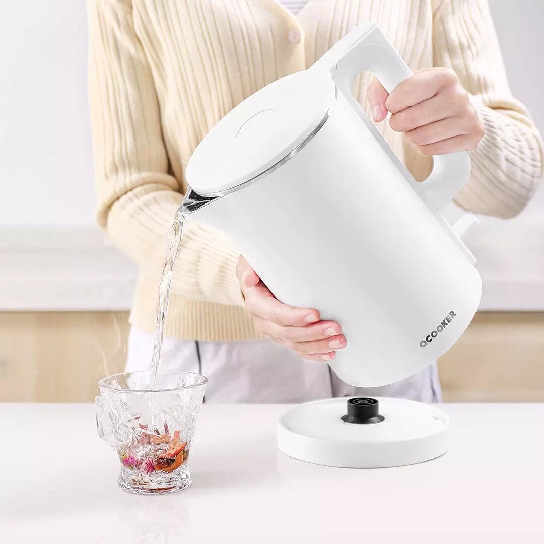 Electric Kettle One Key Keep Warm Double Anti-scalding 304 Stainless Steel 1500W