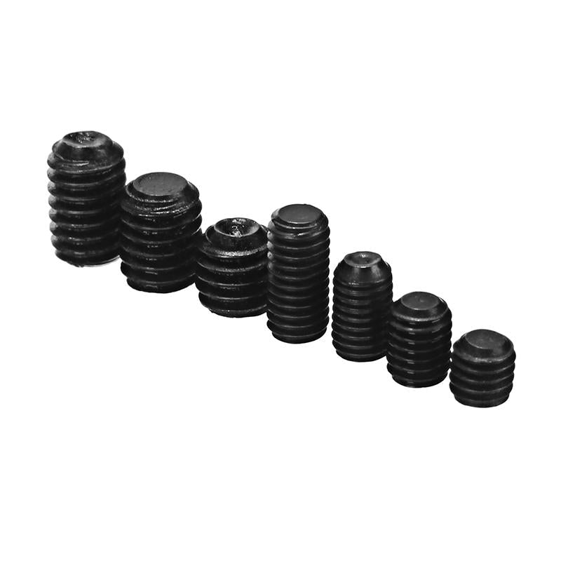 240Pcs M3-M8 Grub Screw Carbon Steel Hex Socket Allen Head Set Screw
