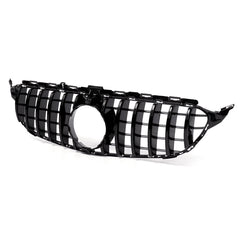 GTR Style Front Grille with Camera Hole For Mercedes Benz C class W205 C200 C250 C300 C350 2015-2018