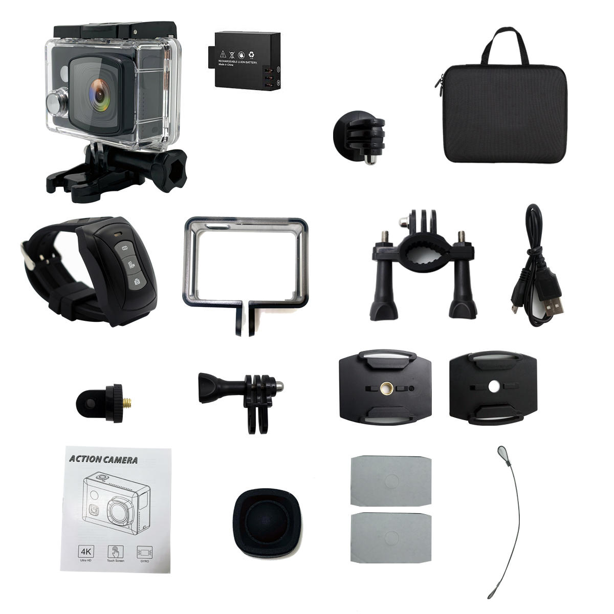 Pro 4K WiFi 2.5D Retina Touch Screen Waterproof FPV Sport Camera Remote Control