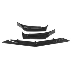 3Pcs Carbon Fiber Look Front Bumper Lip Spoiler