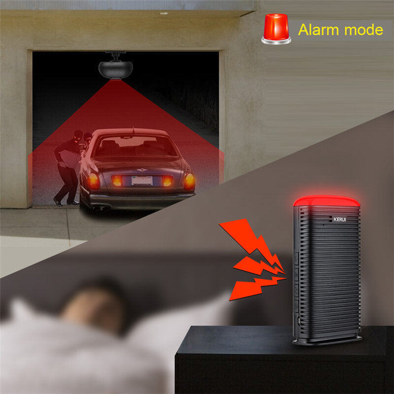 Wireless Driveway Security Alarm Waterproof PIR Motion Detector Garage Welcome Burglar for Alarm Secure System