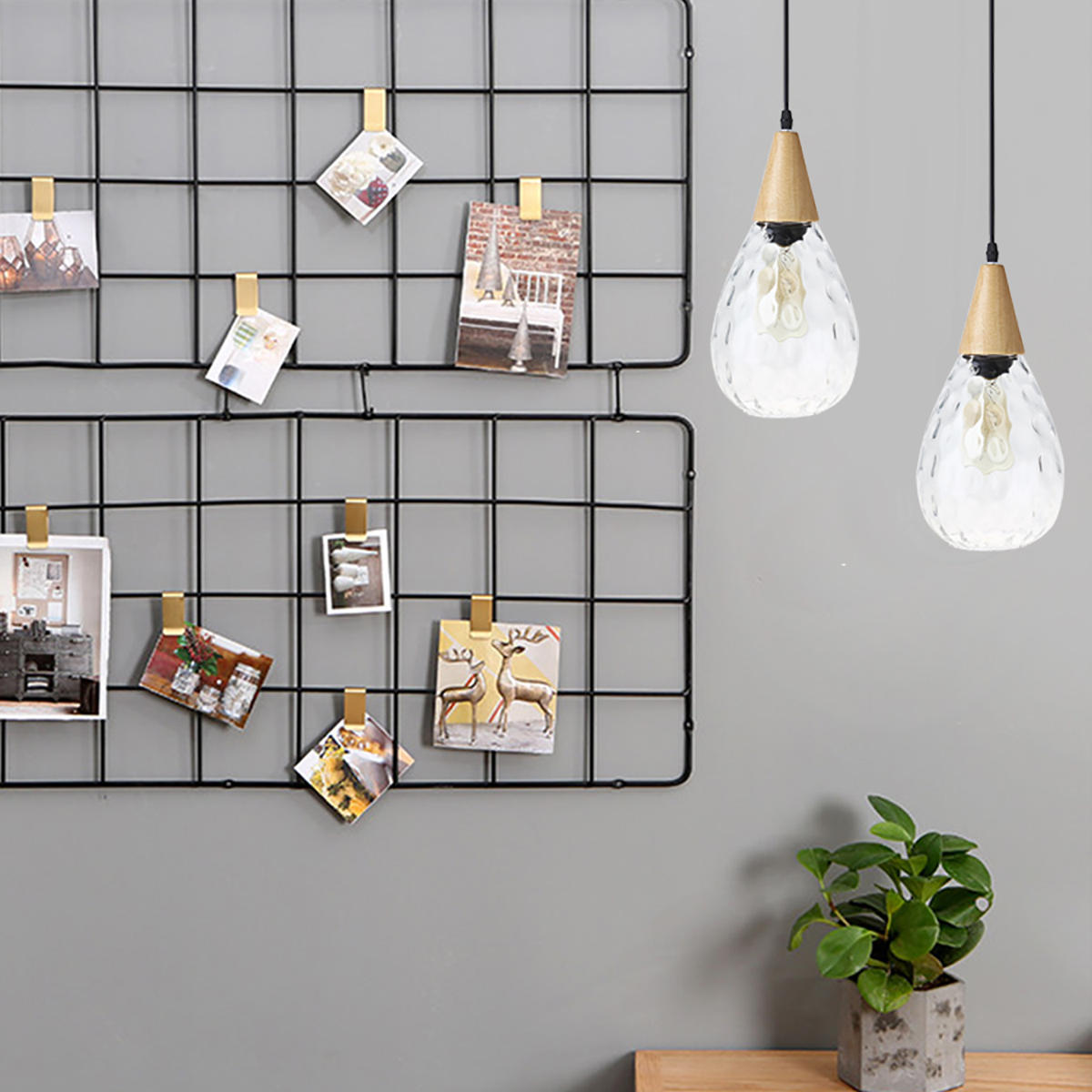 Modern Glass Pendant Light Ceiling Lamp Home Chandelier Fixture Decoration