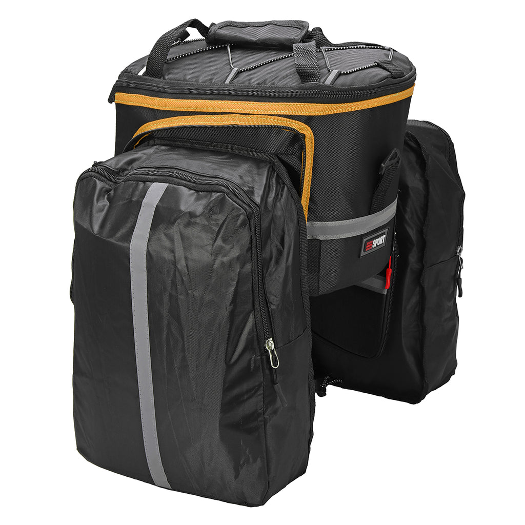 Bike Bicycle Luggage Scalable Waterproof Cycling Pannier Rear Bag