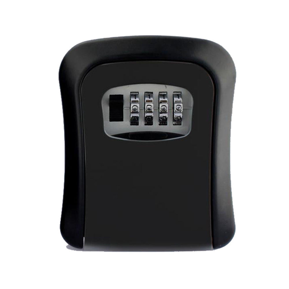 Aluminum Alloy Password Box Wall Mounted Key Lock Box 4 Digit Code Combination Key Storage Lock Box for Realtor Construction Room Escape