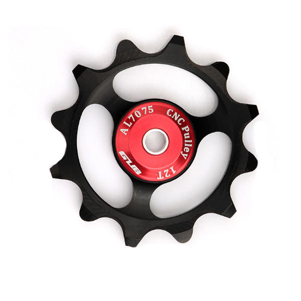 1Pc GUB 12T Tooth Bike Transmission CNC Aluminum Alloy Outdoor Bearing Tension Wheel Wheel Rear Derailleur