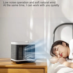 USB Charging Negative Ion Air Conditioning Fan Desktop Air Cooler Small Mini Water Cooling Fan