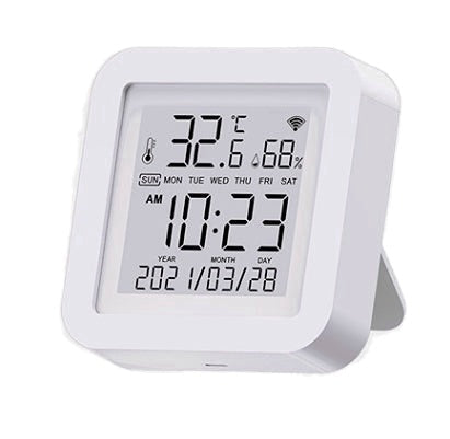 WIFI Wireless Temperature And Humidity Sensor Indoor Smart Digital Display Electronic Thermometer Works With Alexa And Google Home