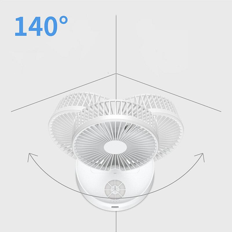 Portable Mini Mute Desktop Fan Wireless Telescopic Floor Spray Humidification with Night Light for Home Office
