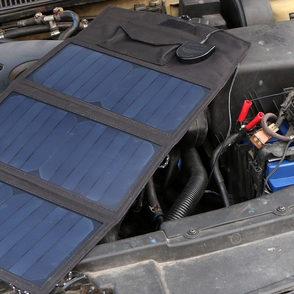 Flexible Foldable Solar Panel 5V 18V High Efficience Solar Battery Charger 21W Solar Phone Charger for Travel Iphone