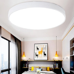 Ultra-thin Balcony Children's Room LED Ceiling Lamp with Remote Control 48W White