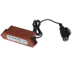 Sound-hole Pickup Transducer Wooden For Acoustic Guitar