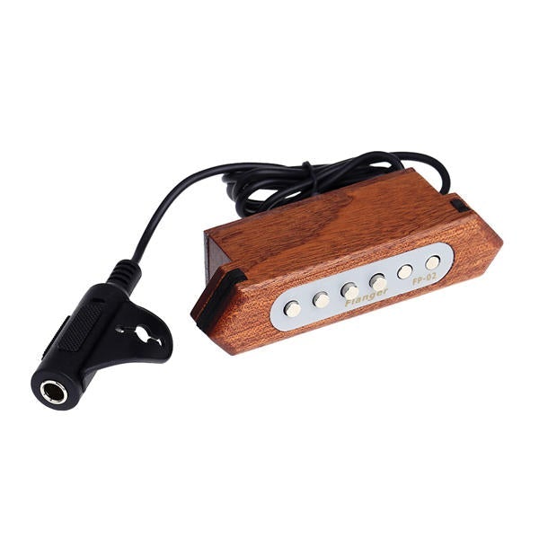 Sound-hole Pickup Transducer Wooden For Acoustic Guitar