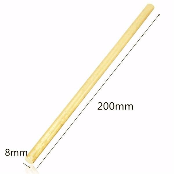 8mm Diameter 100/200/330/500mm Brass Round Bar Rod Circular Tube