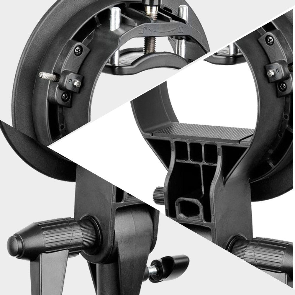 S-Type Bracket Bowens Mount Holder for Speedlite Flash Snoot Softbox