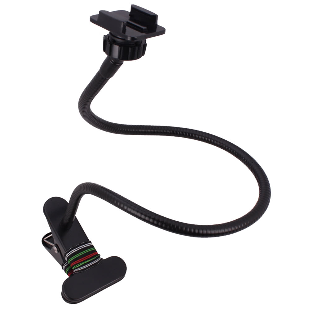 27.2" Flexible Adjustable Shaft Long Arm Mount Clamp Clip Holder
