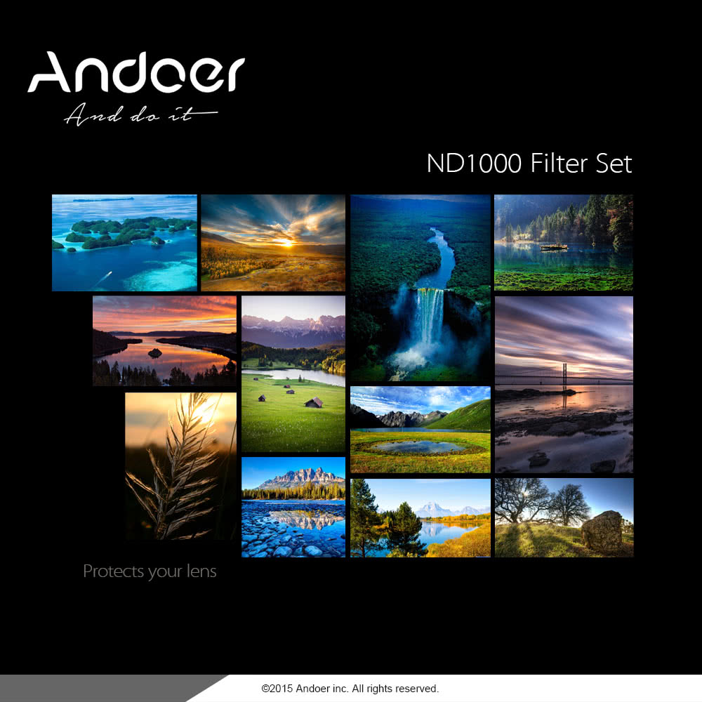 77mm 10 Stop Fader Neutral Density Filter for Nikon Canon DSLR Camera