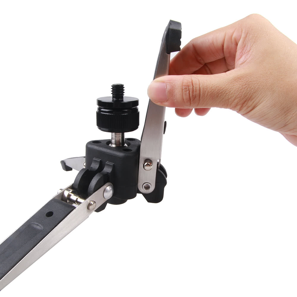 Universal Three-Foot Support Stand Monopod Base for Tripod Head DSLR Cameras 3/8" Screw