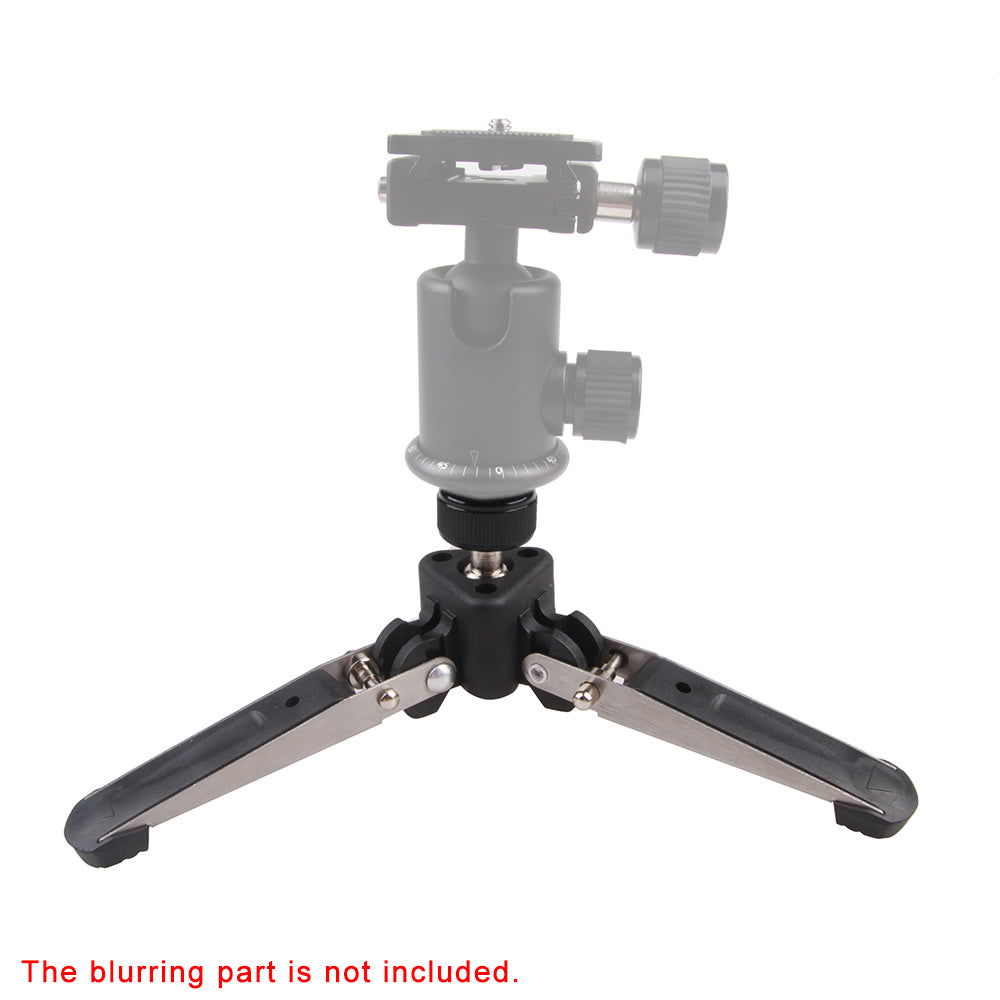 Universal Three-Foot Support Stand Monopod Base for Tripod Head DSLR Cameras 3/8" Screw