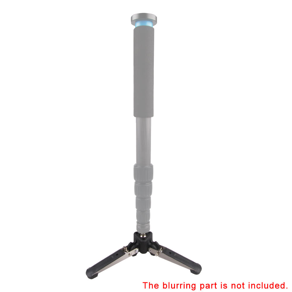 Universal Three-Foot Support Stand Monopod Base for Tripod Head DSLR Cameras 3/8" Screw