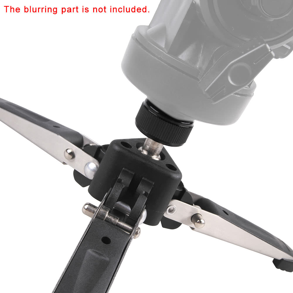 Universal Three-Foot Support Stand Monopod Base for Tripod Head DSLR Cameras 3/8" Screw