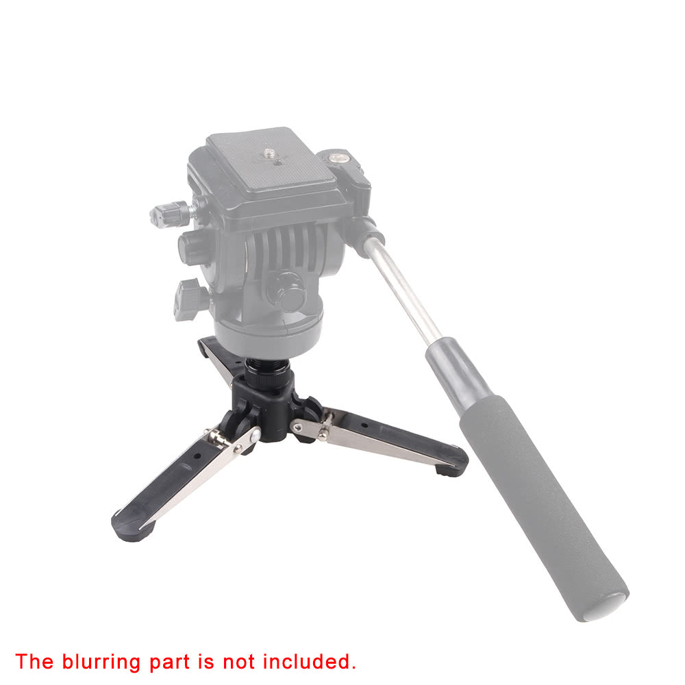 Universal Three-Foot Support Stand Monopod Base for Tripod Head DSLR Cameras 3/8" Screw