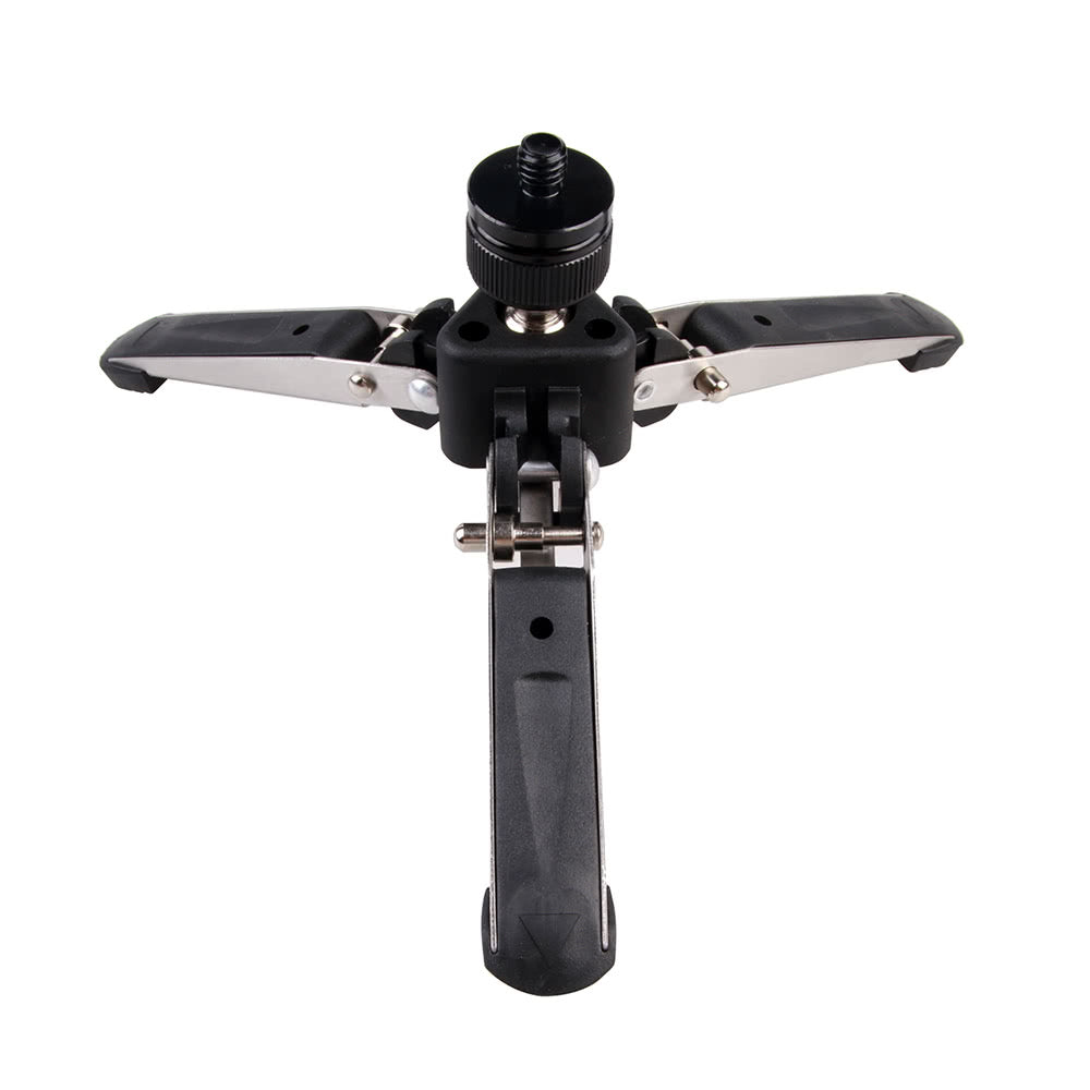 Universal Three-Foot Support Stand Monopod Base for Tripod Head DSLR Cameras 3/8" Screw