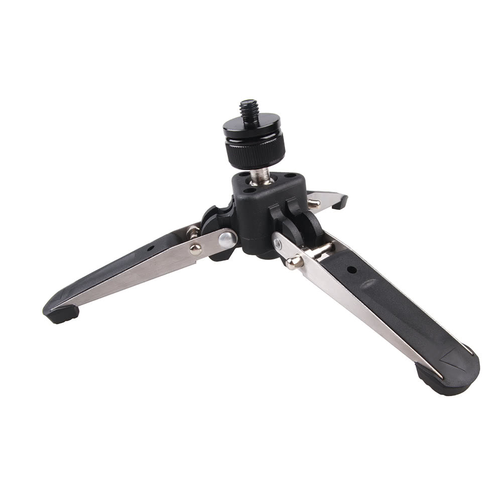 Universal Three-Foot Support Stand Monopod Base for Tripod Head DSLR Cameras 3/8" Screw