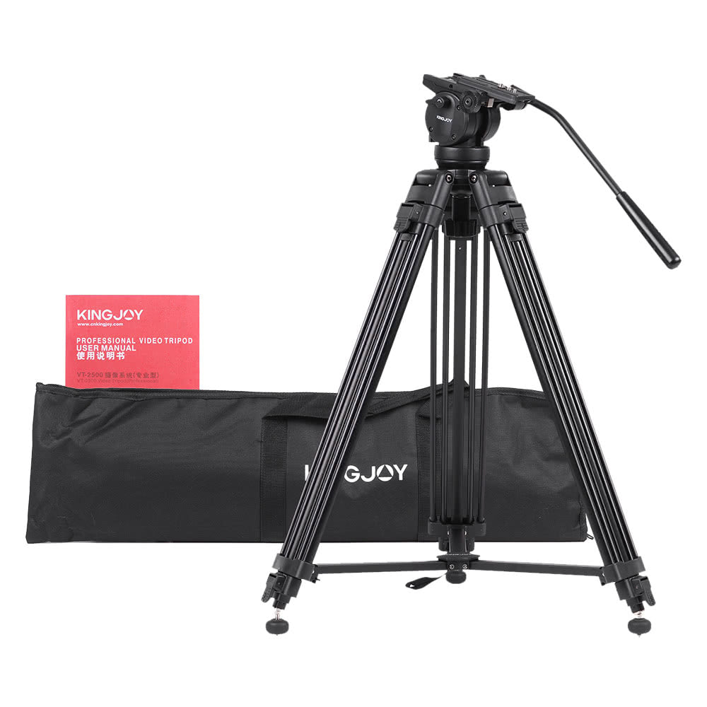 Alloy Video Photo Tripod Kit 360°Panorama Pan Fluid Ball Head for DSLR Camera Recorder DV