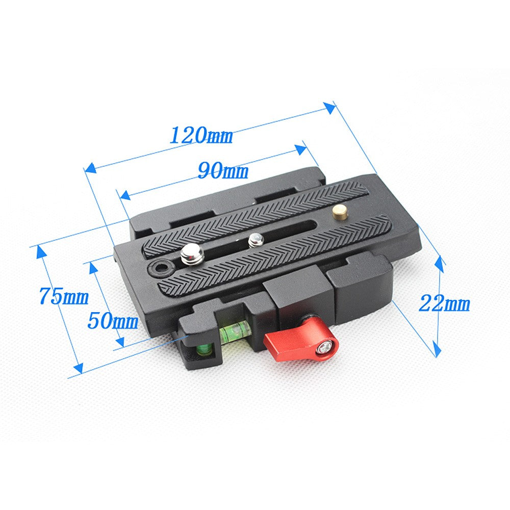 Quick Release Clamp Adapter + Plate P200 Compatible for Manfrotto 501 500AH 701HDV 503HDV Q5