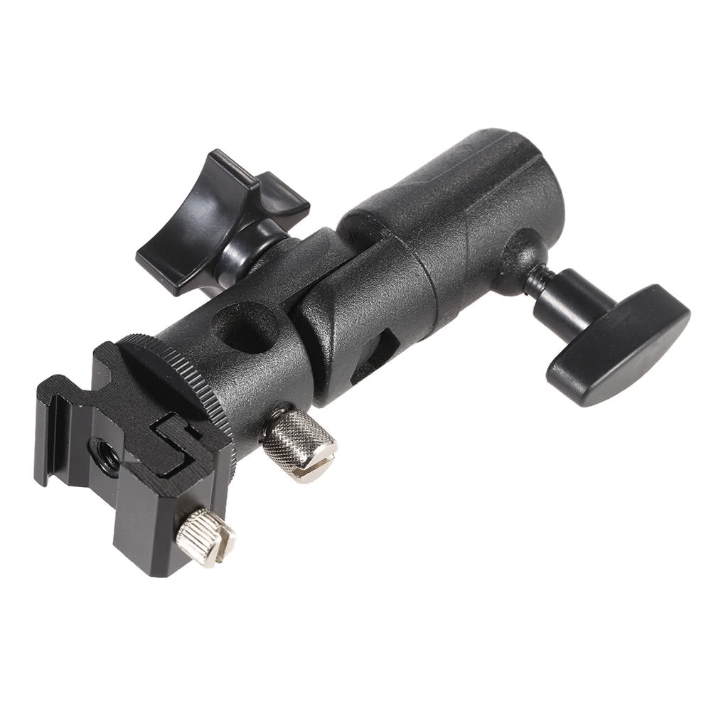 E Type Universal Metal Flash Hot Shoe Speedlite Umbrella Holder