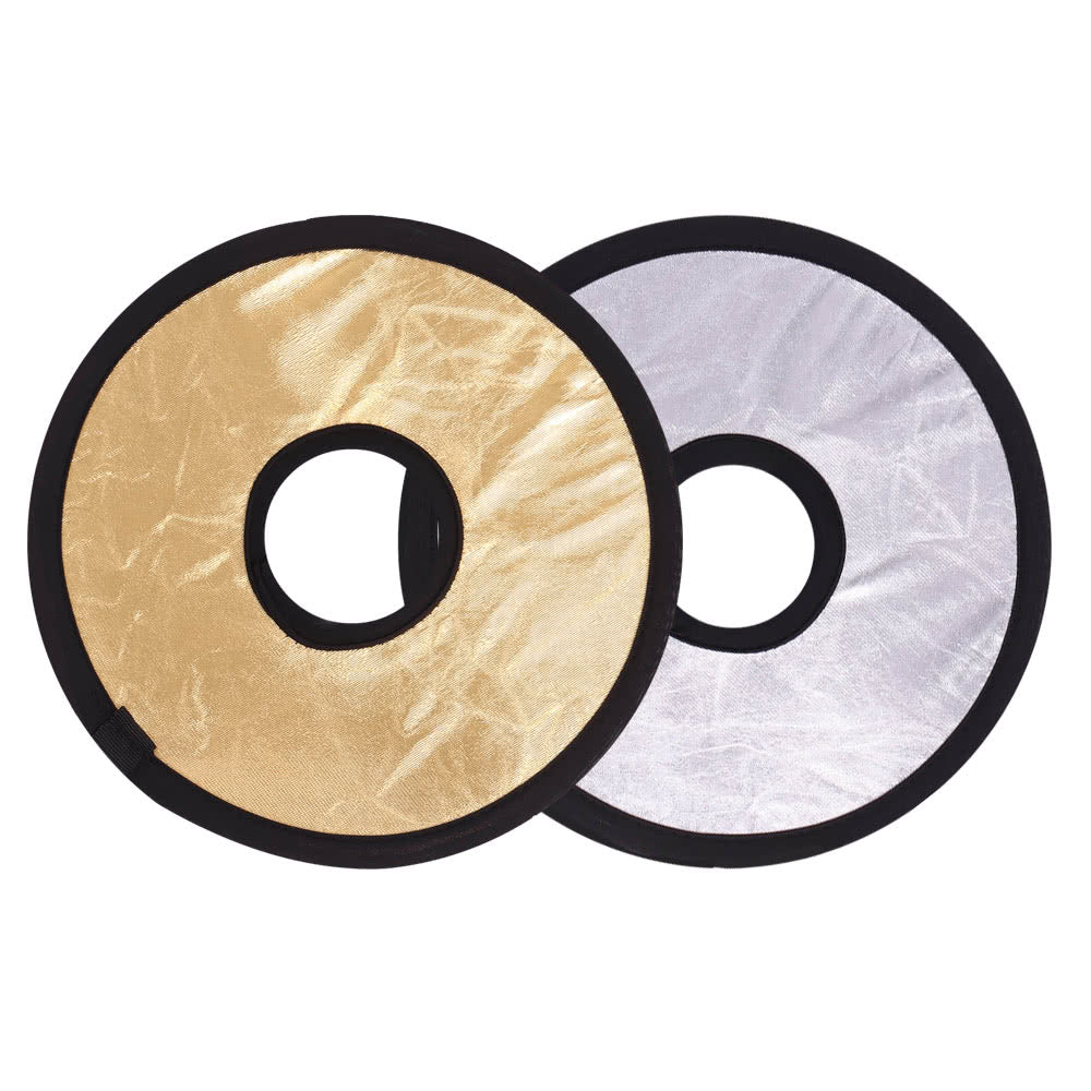 30cm 2in1 Round Hollow Collapasible Multi-Disc Portable Circular Light Lens-Mount Reflector