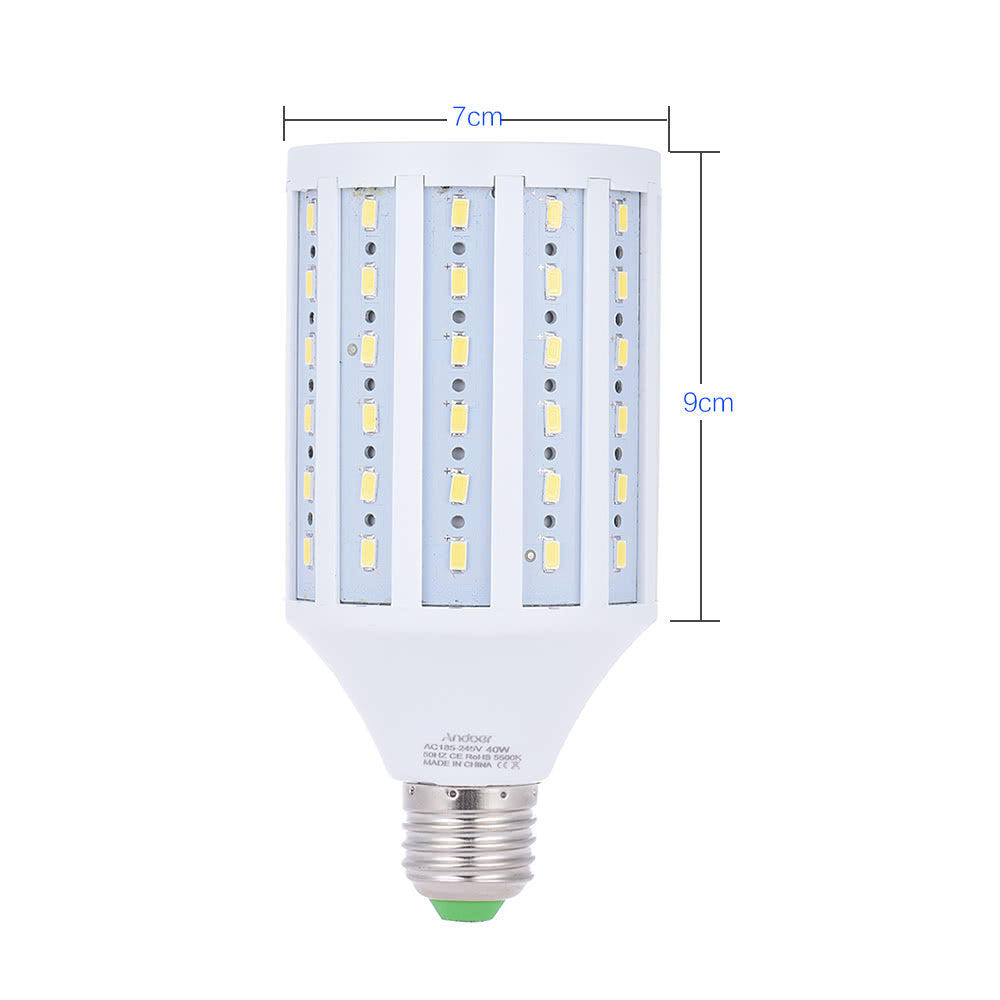 Photo Studio Photography 40W LED Corn Lamp Light Bulb 90 Beads 5500K E27