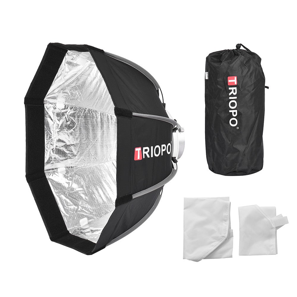 55cm Foldable 8-Pole Octagon Softbox with Soft Cloth Carrying Bag Bowens Mount for Studio Strobe Flash Light