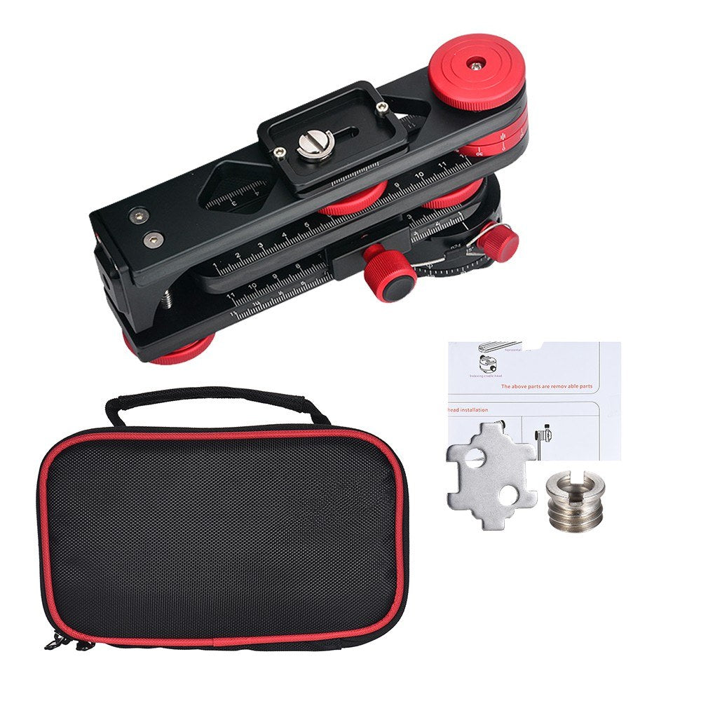 720° Panoramic Head Aluminium Alloy with Arca-Swiss Standard Ball Quick Release Plate Carry Bag